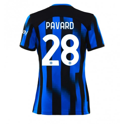 Dres Inter Milan Benjamin Pavard #28 Domaci za Žensko 2023-24 Kratak Rukav